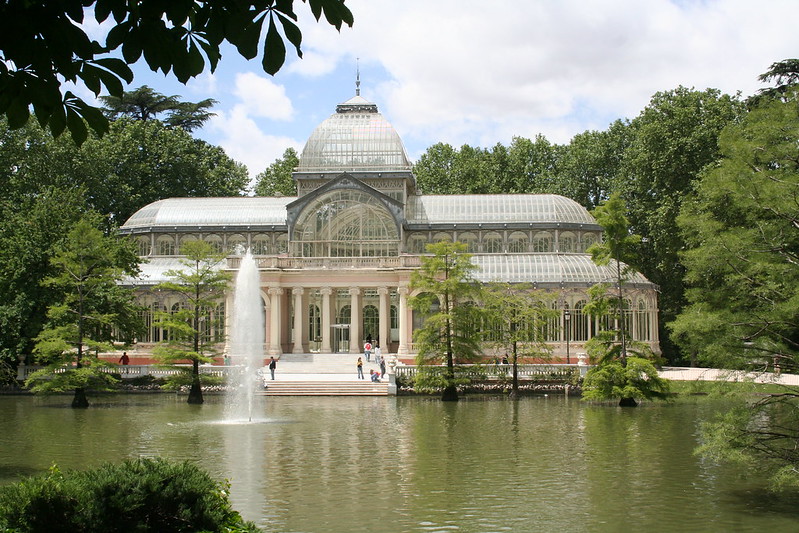 palace of cristal in Madrid in Retiro Park